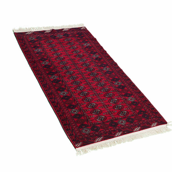 Turkman Persian Carpet 90x180, Handmade Tribal Silk & Wool Rugs in Dubai