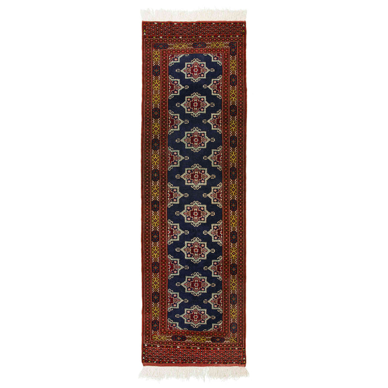 Turkman Persian Carpet Runner 82x285, Handmade Tribal Silk & Wool Rugs Dubai