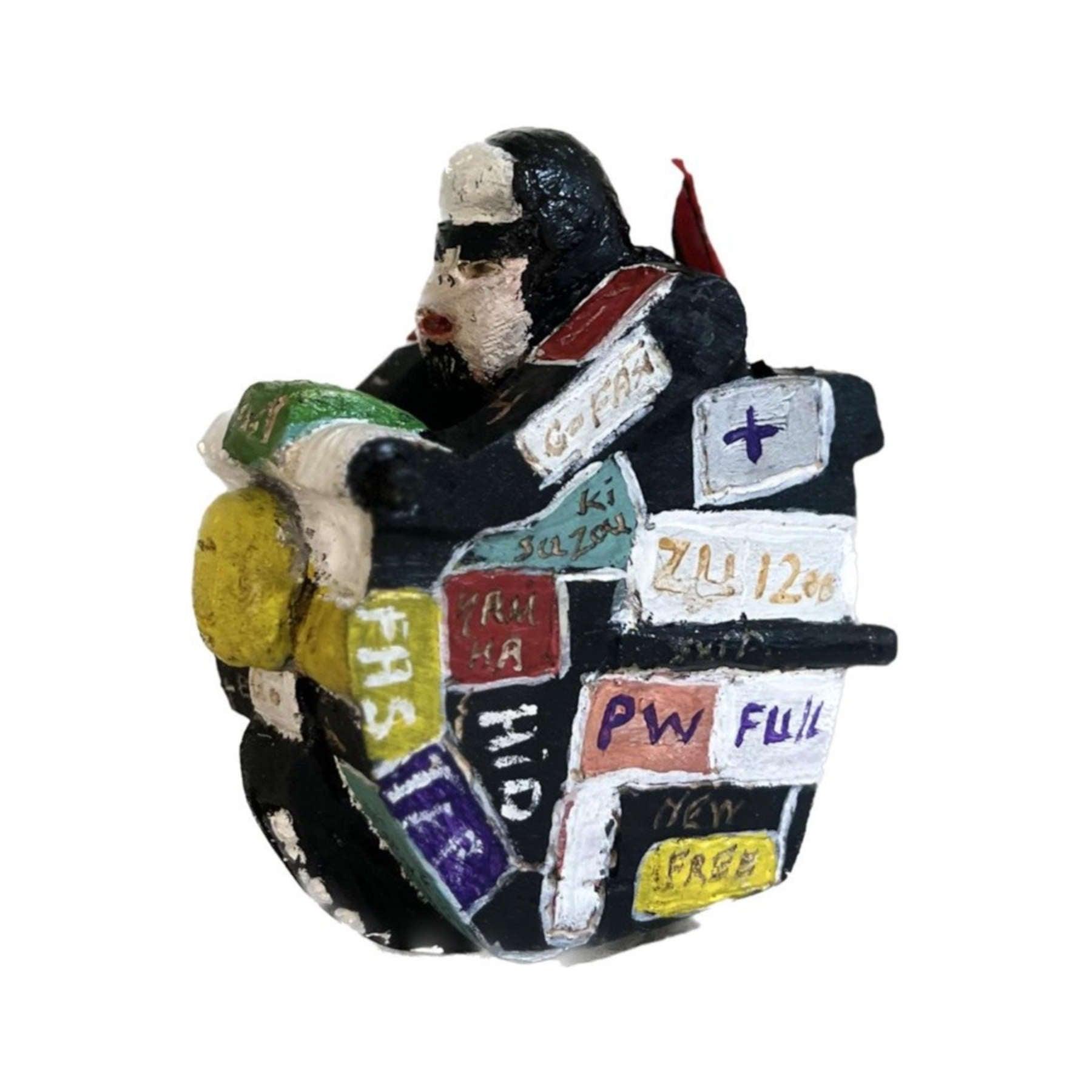 Gorilla Wood Sculpture - Contemporary Wooden Statues & Artworks By Amir Kamand in Dubai