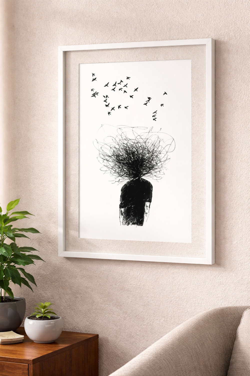 Rapidograph Ink Drawing, Black and White Artworks in Dubai