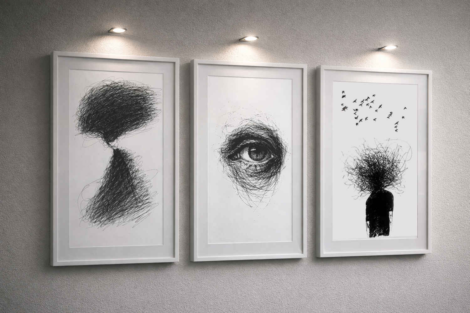 Rapidograph Ink Drawing, Black and White Artworks in Dubai