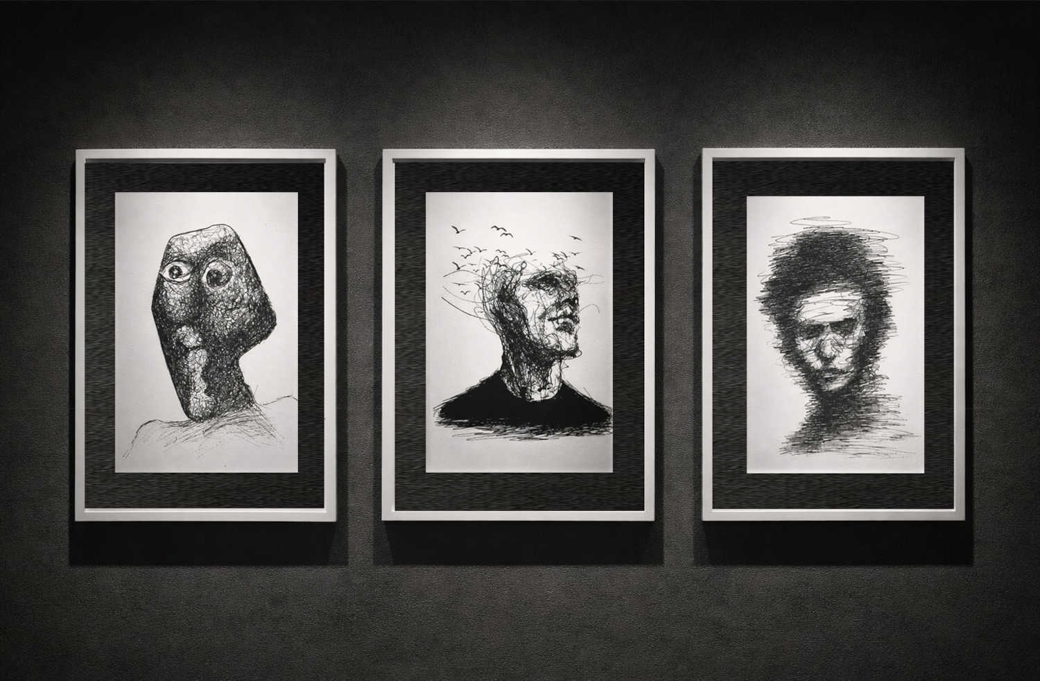 Rapidograph Ink Drawing, Black and White Artworks in Dubai