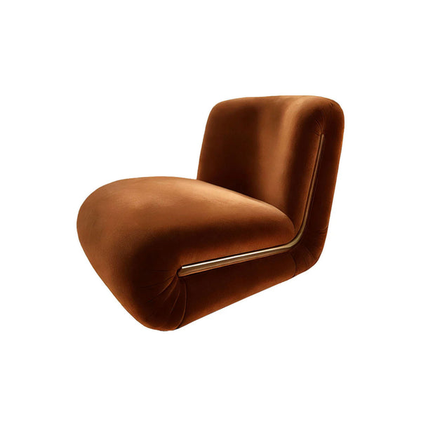 Brown Velvet Lounge Chair, Bold Contemporary Furniture Designs