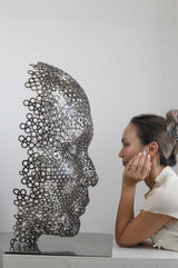 Contemporary Human Stainless Steel Sculpture By Vincent Barrau in Dubai