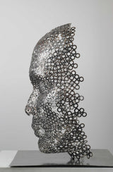 Contemporary Human Stainless Steel Sculpture By Vincent Barrau in Dubai