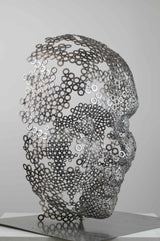 Contemporary Human Stainless Steel Sculpture By Vincent Barrau in Dubai