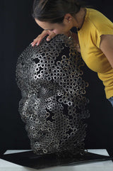 Contemporary Human Stainless Steel Sculpture By Vincent Barrau in Dubai