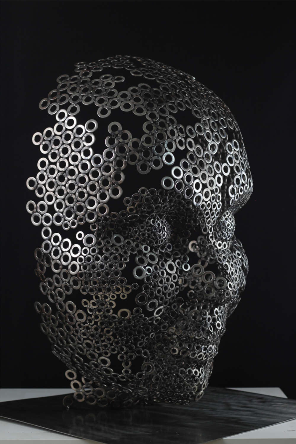 Contemporary Human Stainless Steel Sculpture By Vincent Barrau in Dubai