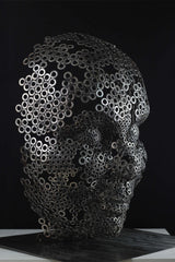 Contemporary Human Stainless Steel Sculpture By Vincent Barrau in Dubai