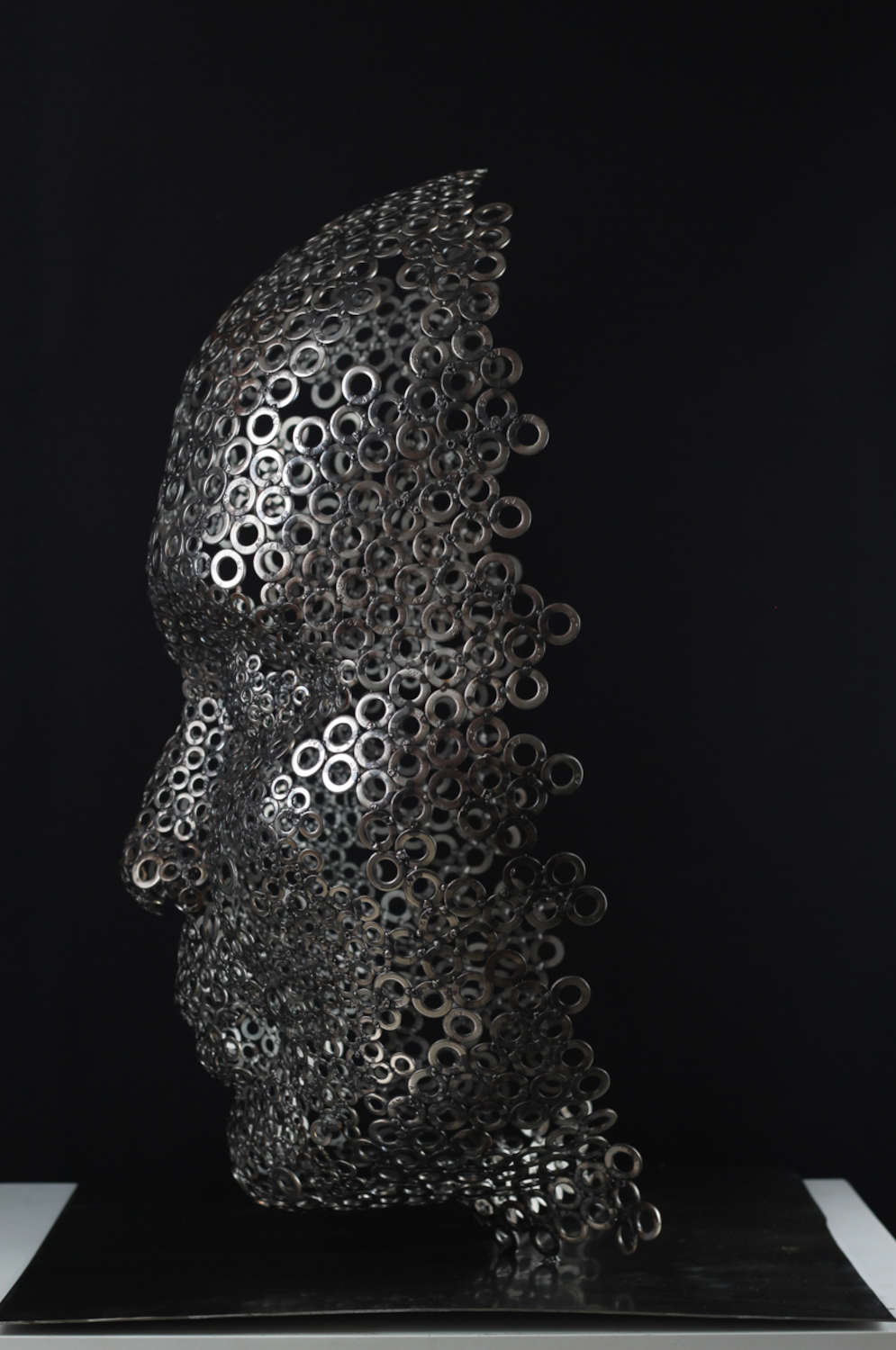 Contemporary Human Stainless Steel Sculpture By Vincent Barrau in Dubai