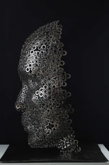 Contemporary Human Stainless Steel Sculpture By Vincent Barrau in Dubai