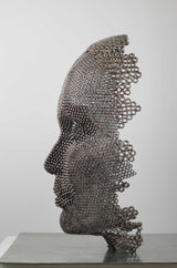 Contemporary Human Stainless Steel Sculpture By Vincent Barrau in Dubai