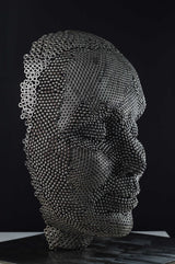 Contemporary Human Stainless Steel Sculpture By Vincent Barrau in Dubai