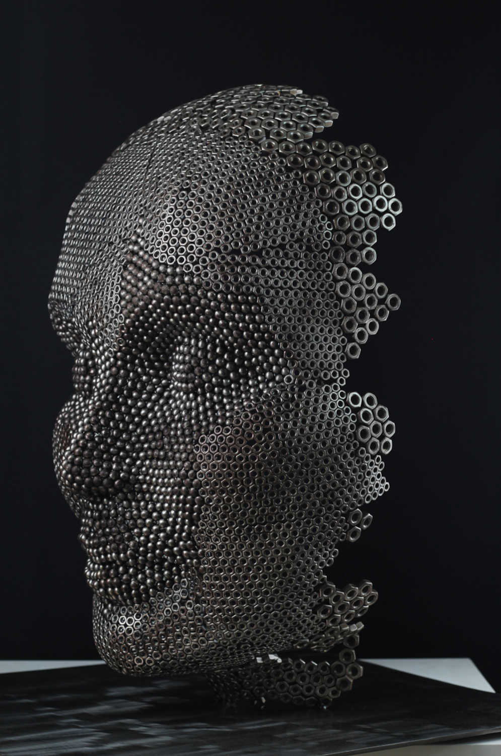 Contemporary Human Stainless Steel Sculpture By Vincent Barrau in Dubai