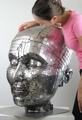 Contemporary Human Stainless Steel Sculpture By Vincent Barrau in Dubai