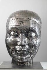 Contemporary Human Stainless Steel Sculpture By Vincent Barrau in Dubai