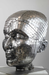 Contemporary Human Stainless Steel Sculpture By Vincent Barrau in Dubai