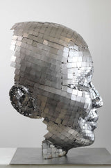 Contemporary Human Stainless Steel Sculpture By Vincent Barrau in Dubai