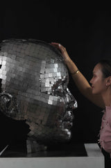 Contemporary Human Stainless Steel Sculpture By Vincent Barrau in Dubai