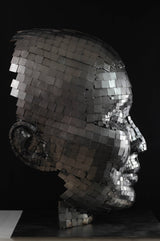 Contemporary Human Stainless Steel Sculpture By Vincent Barrau in Dubai