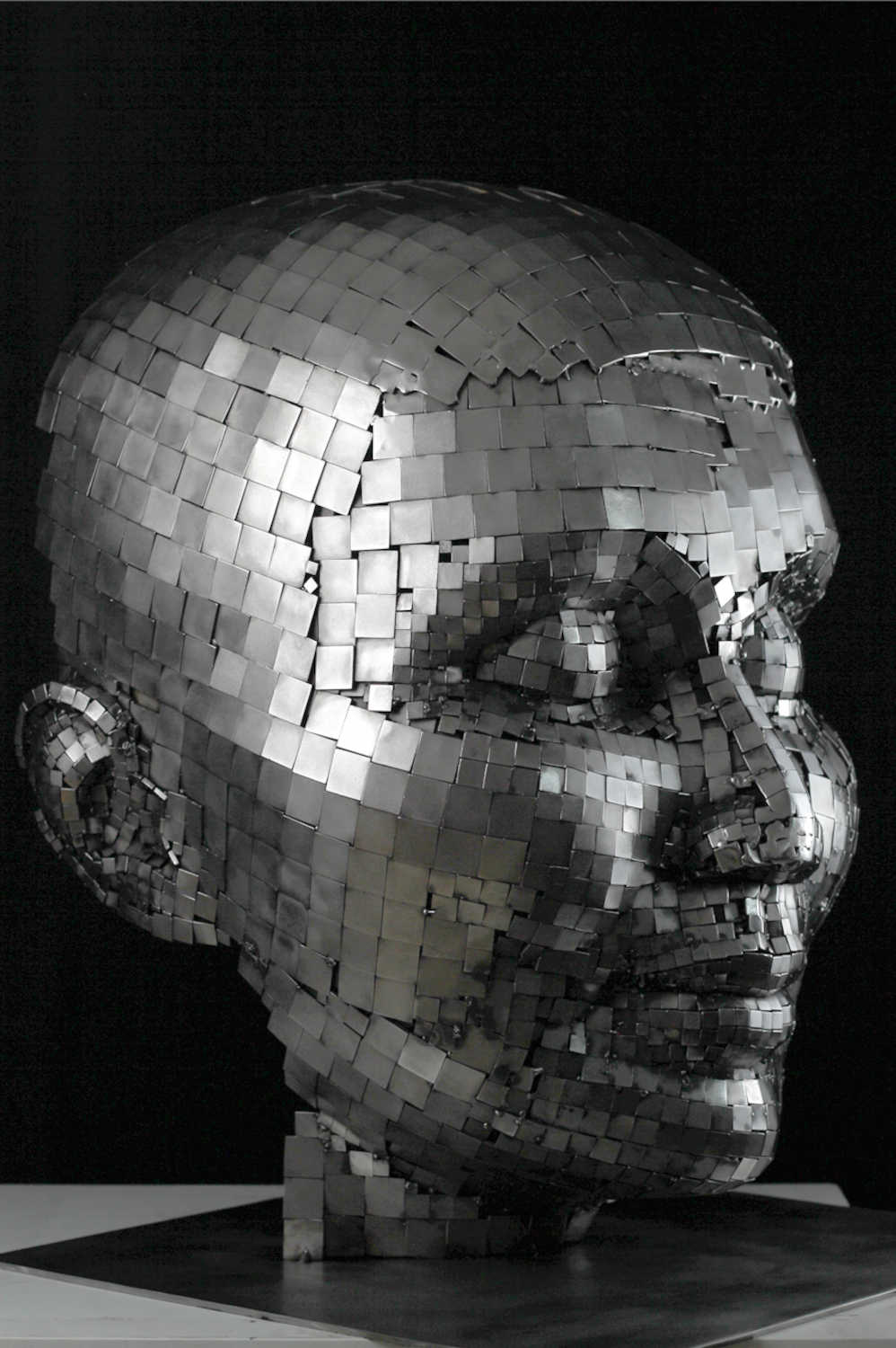 Contemporary Human Stainless Steel Sculpture By Vincent Barrau in Dubai