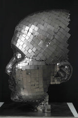 Contemporary Human Stainless Steel Sculpture By Vincent Barrau in Dubai