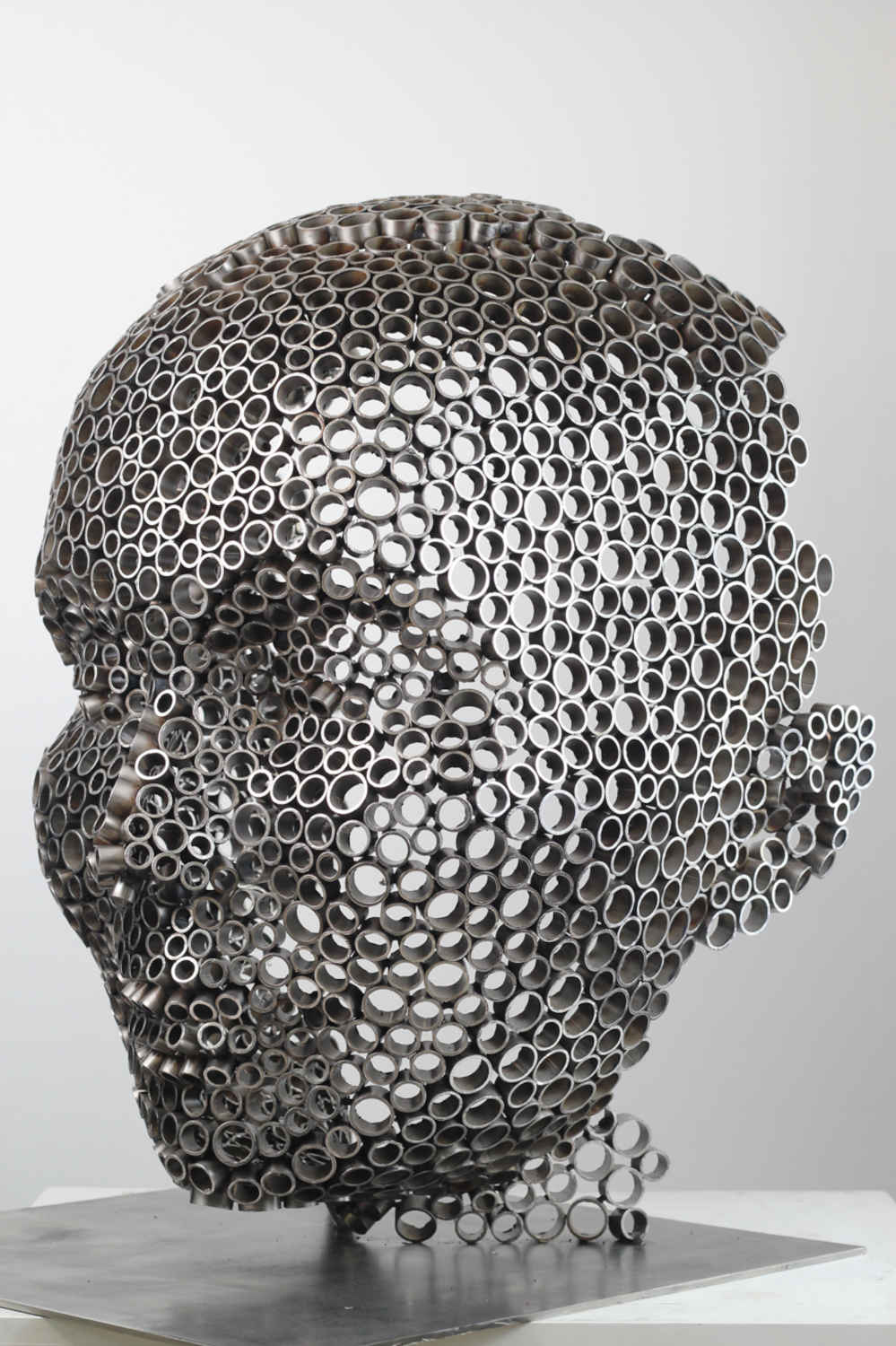 Contemporary Human Stainless Steel Sculpture By Vincent Barrau in Dubai