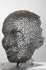 Contemporary Human Stainless Steel Sculpture By Vincent Barrau in Dubai