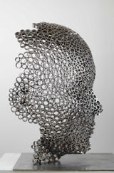 Contemporary Human Stainless Steel Sculpture By Vincent Barrau in Dubai