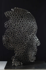 Contemporary Human Stainless Steel Sculpture By Vincent Barrau in Dubai