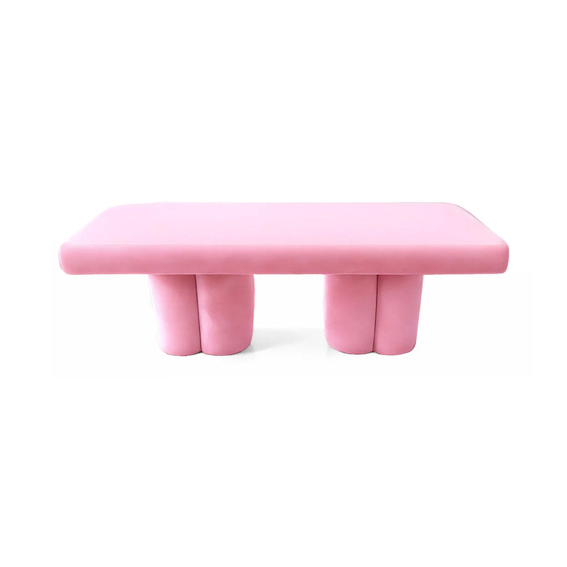 Pink Velvet Bench, Contemporary Designer Furniture