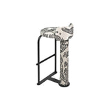 Dedar Edition Contemporary Bar Stool, Tiger Print Designer Furniture Dubai
