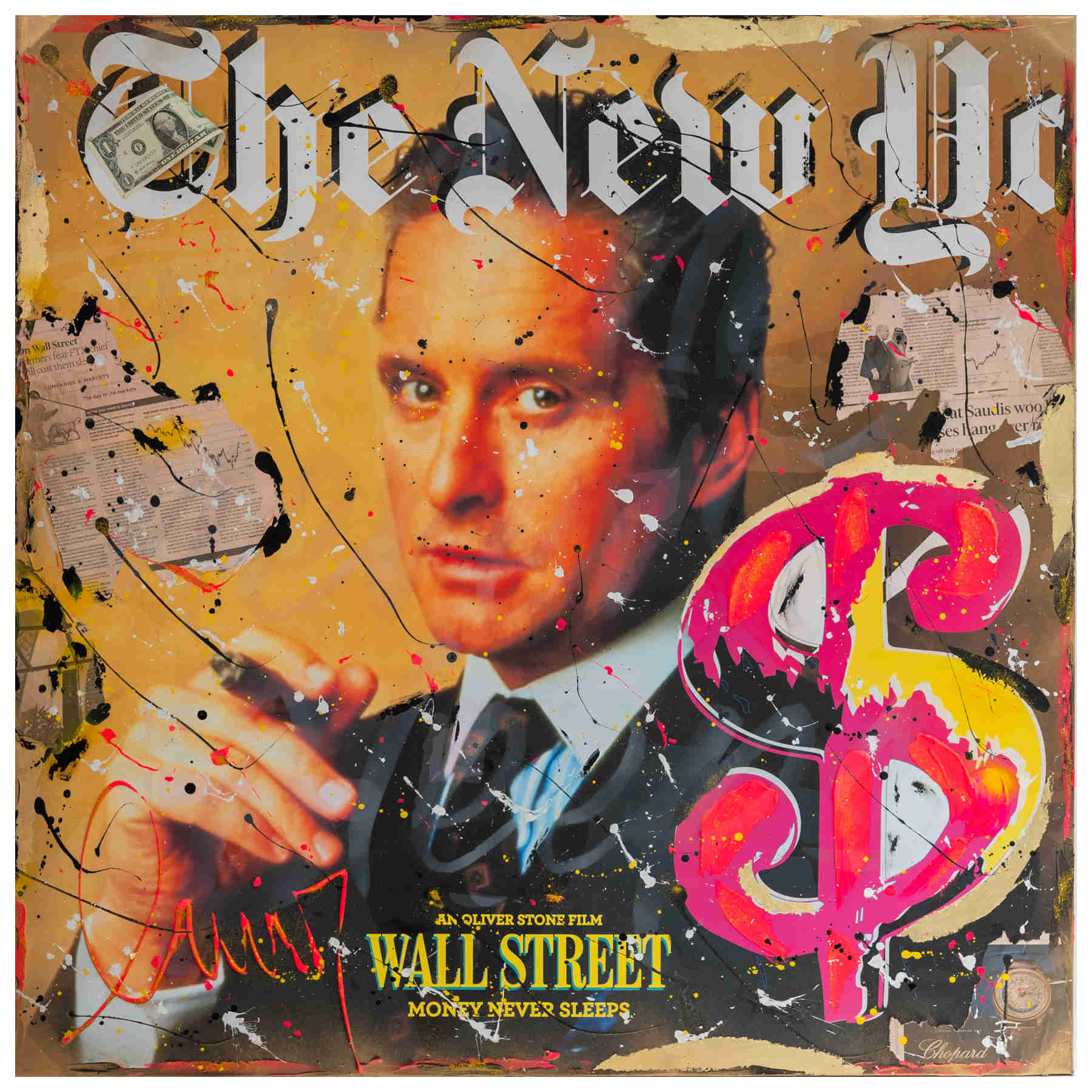 Wall Street Contemporary Pop Art Painting in Dubai