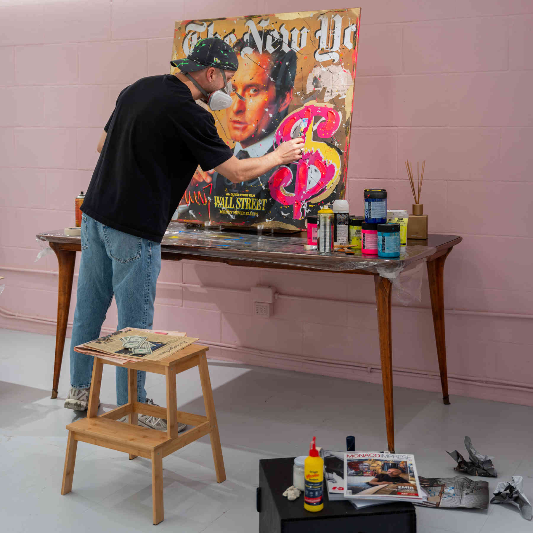 Wall Street Contemporary Pop Art Painting in Dubai