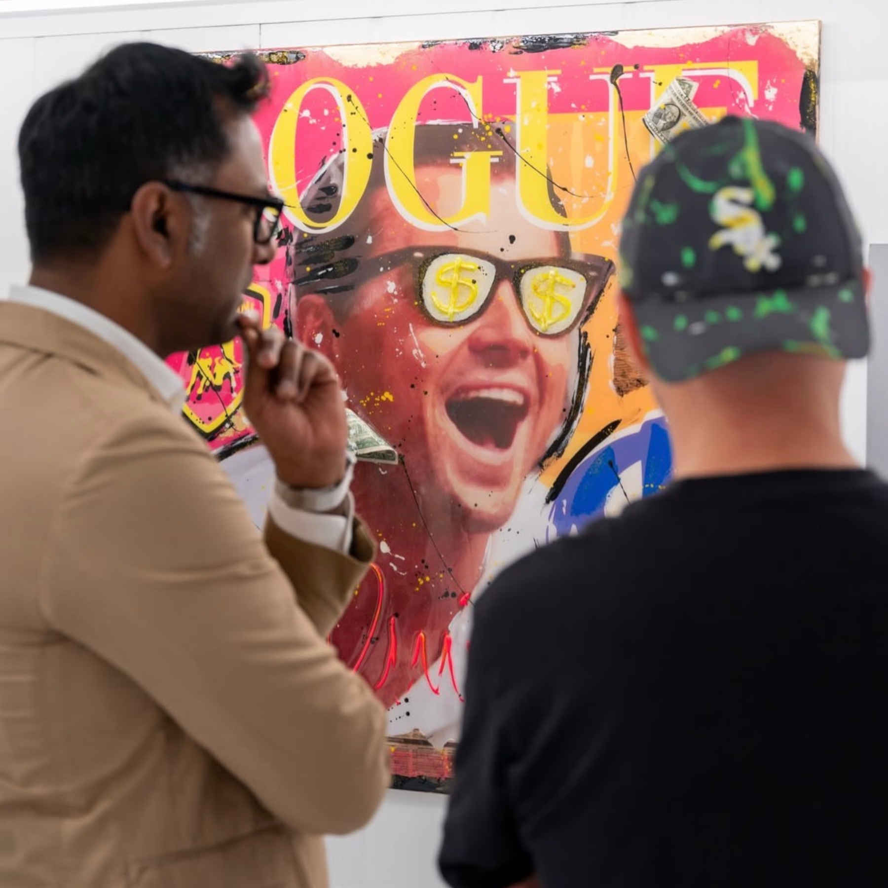 Wolf of Wall Street Pop Art Painting in Dubai