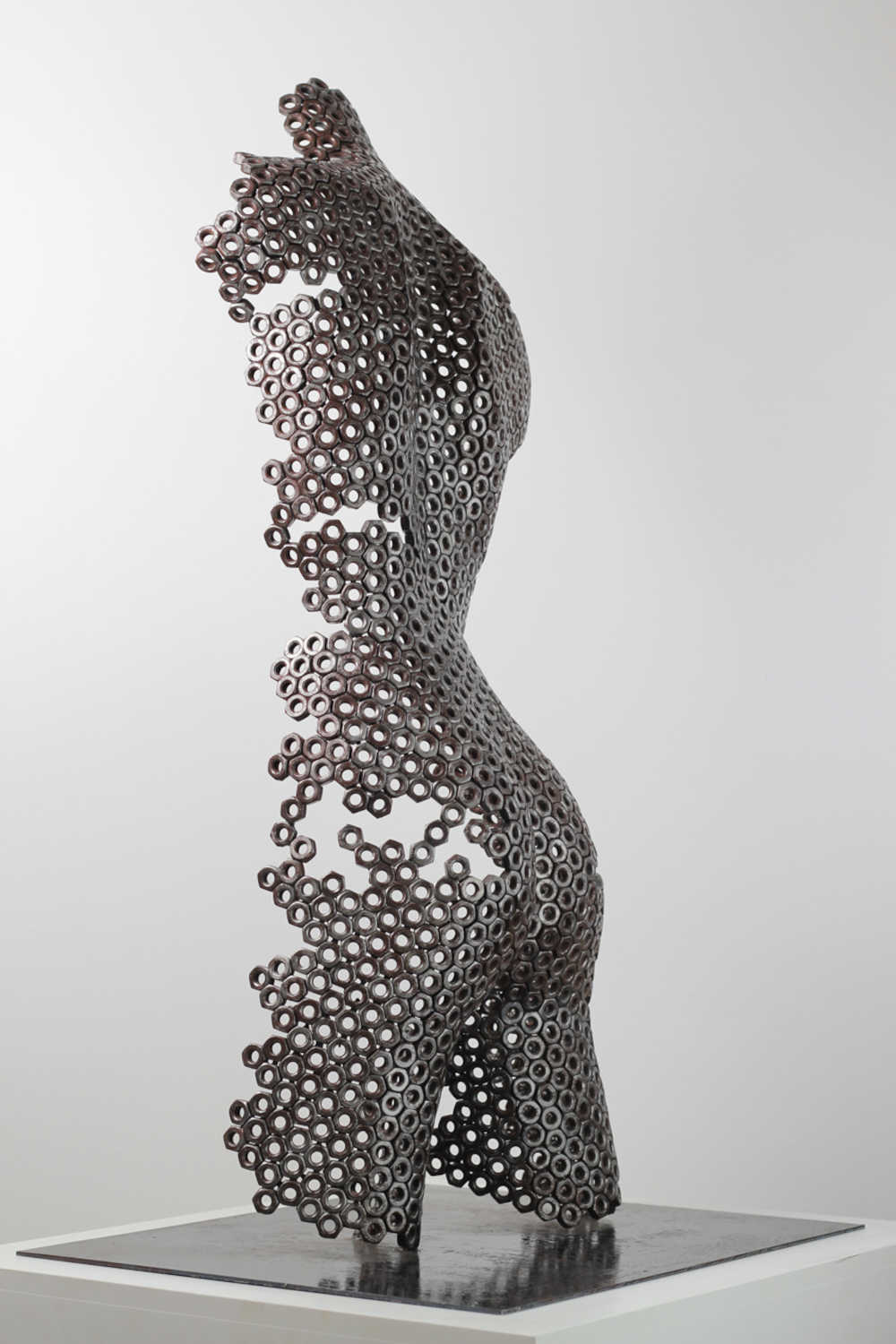 Contemporary Stainless Steel Human Sculpture By Vincent Barrau in Dubai