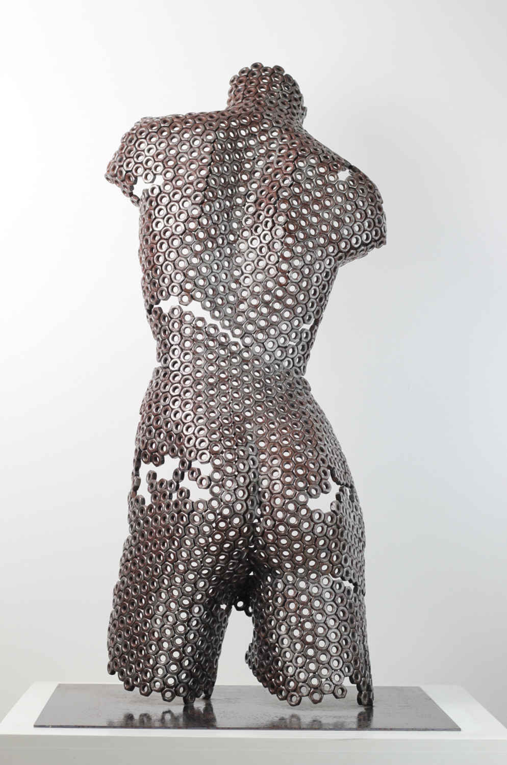 Contemporary Stainless Steel Human Sculpture By Vincent Barrau in Dubai