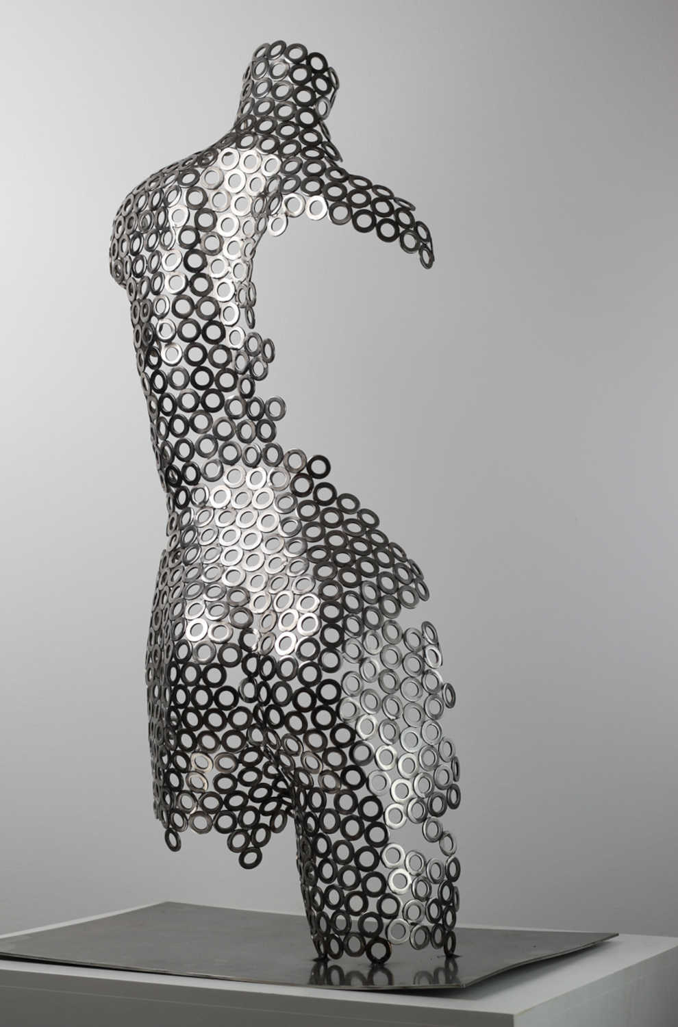 Contemporary Human Stainless Steel Sculpture By Vincent Barrau in Dubai