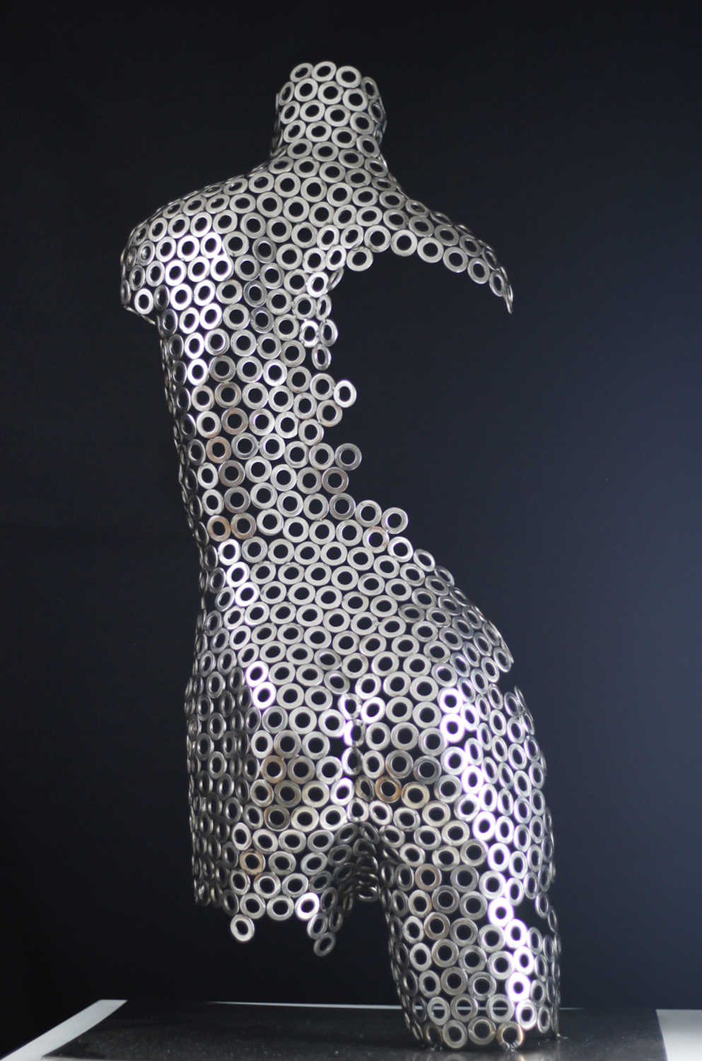 Contemporary Human Stainless Steel Sculpture By Vincent Barrau in Dubai