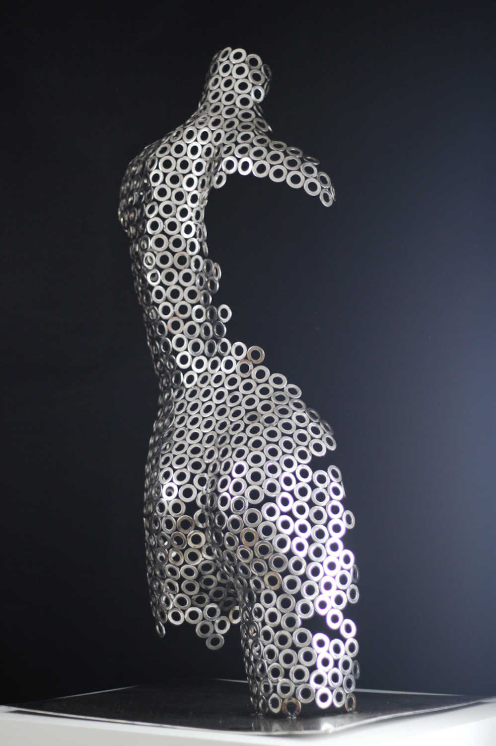 Contemporary Human Stainless Steel Sculpture By Vincent Barrau in Dubai