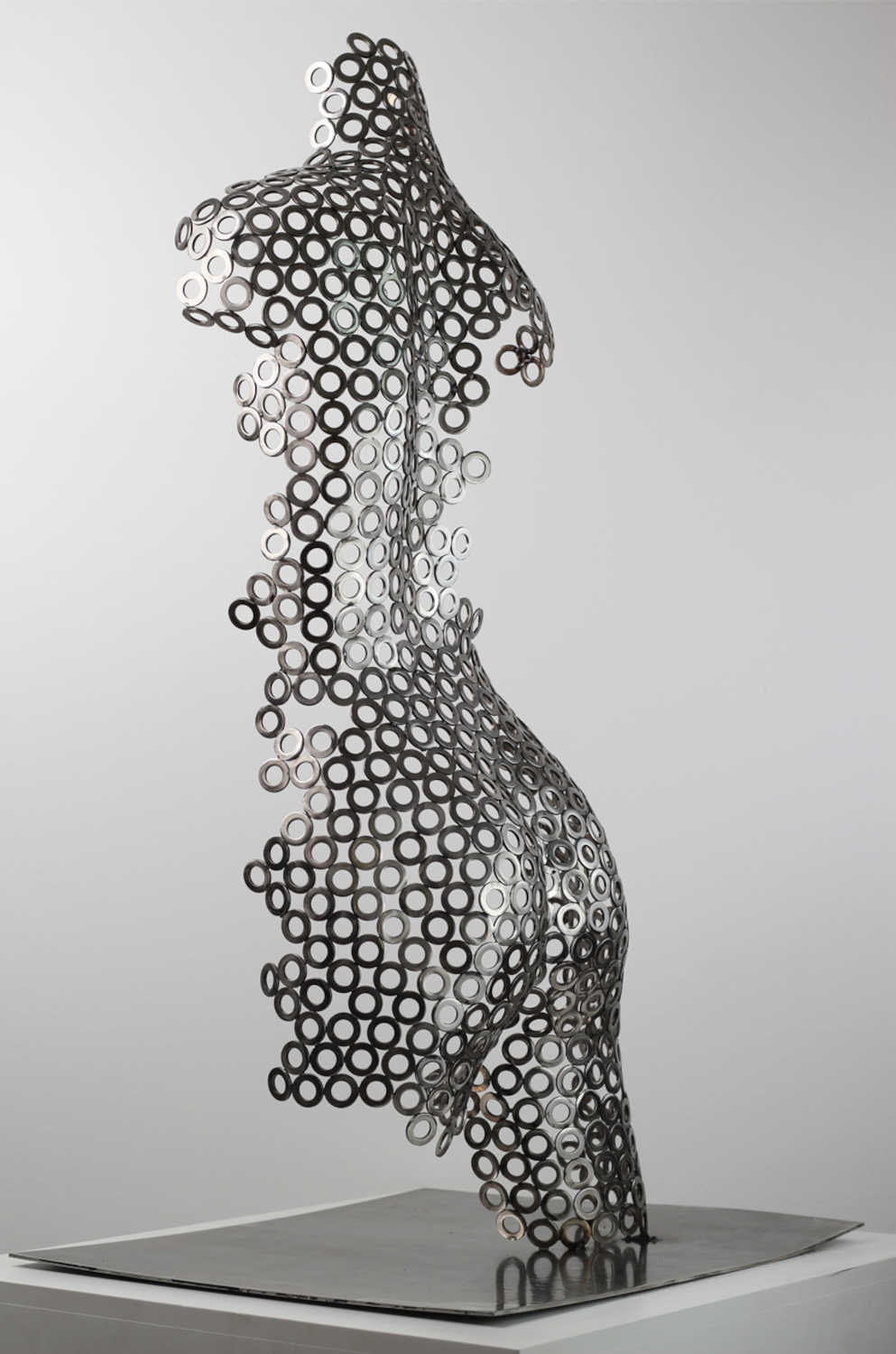 Contemporary Human Stainless Steel Sculpture By Vincent Barrau in Dubai