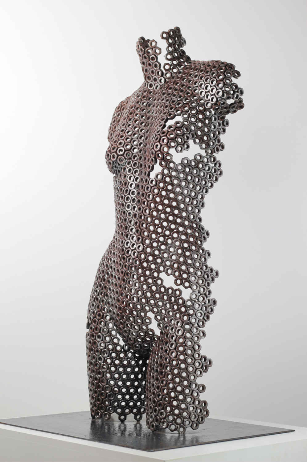 Contemporary Stainless Steel Human Sculpture By Vincent Barrau in Dubai