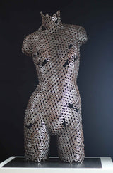 Contemporary Stainless Steel Human Sculpture By Vincent Barrau in Dubai