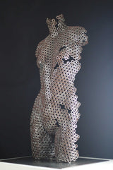 Contemporary Stainless Steel Human Sculpture By Vincent Barrau in Dubai