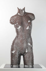 Contemporary Stainless Steel Human Sculpture By Vincent Barrau in Dubai
