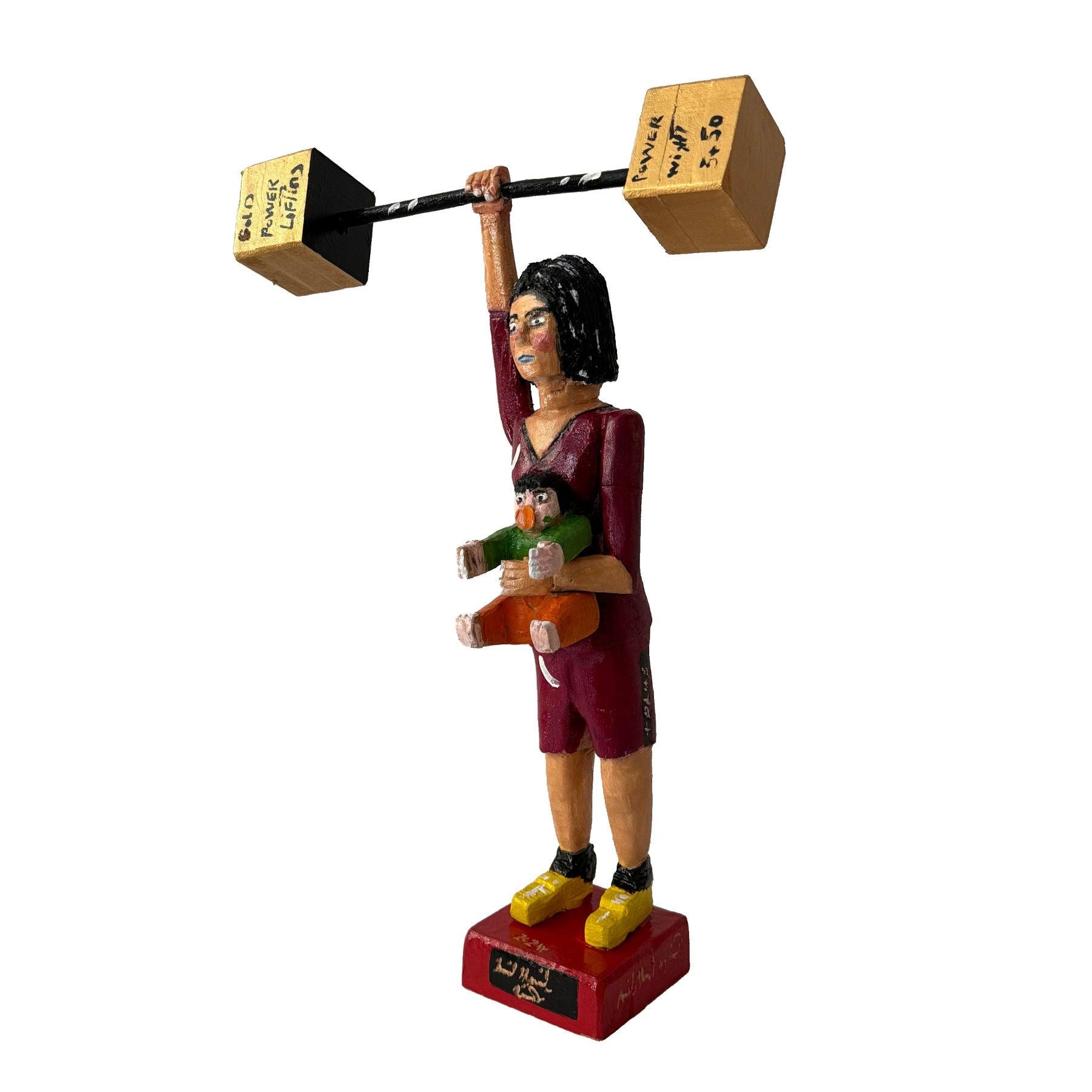 Women's Power Wood Sculpture - Contemporary Wooden Statues & 
Artworks By Amir Kamand in Dubai
