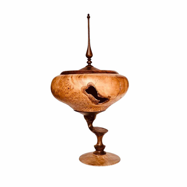 Woodturning - Luminous Wound Contemporary Wood Sculpture