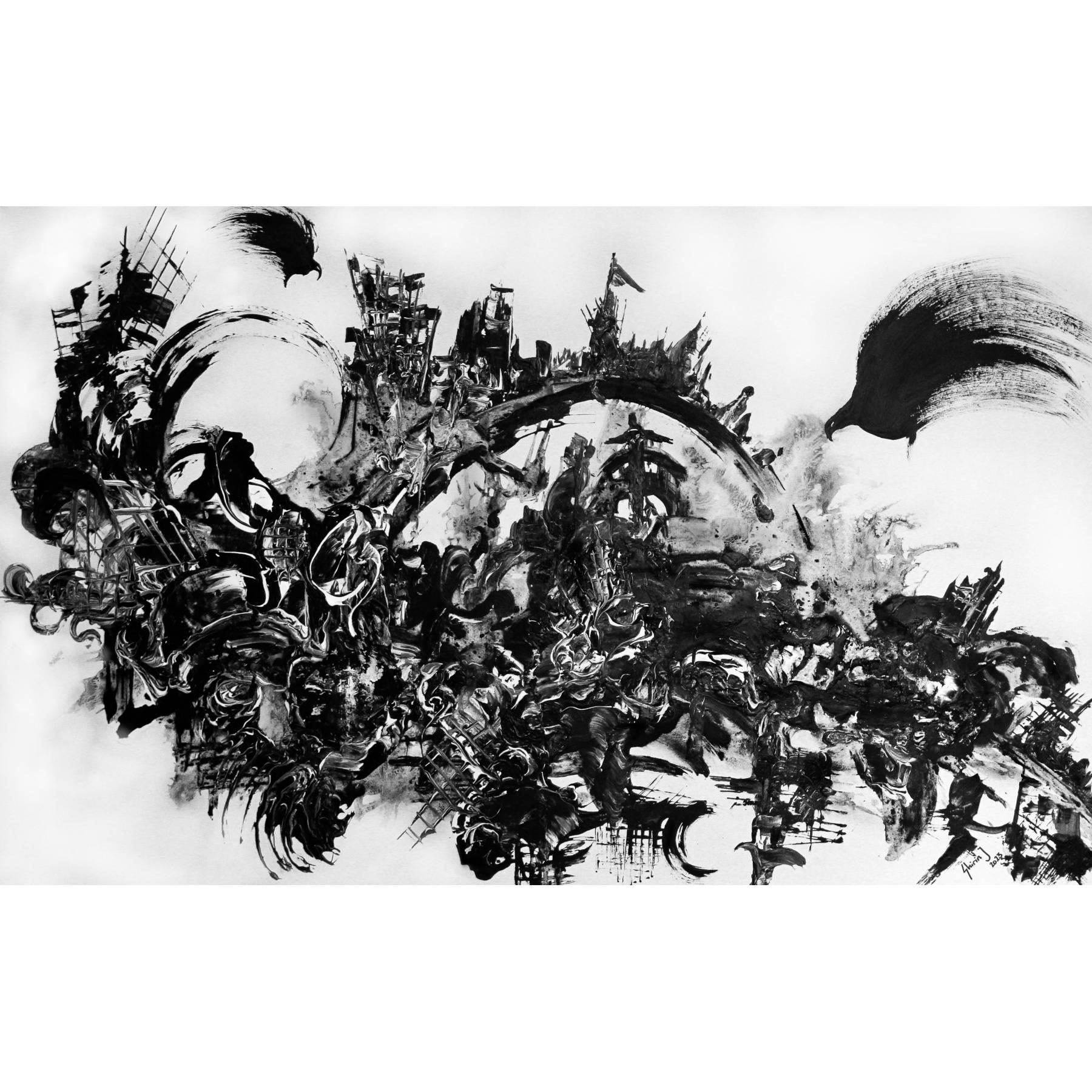 All About Faith Acrylic Painting, Contemporary Apranik Technique