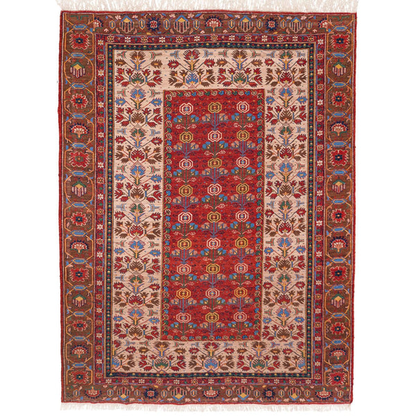 Alma Heriz Soumak Persian Carpet Wool 164x206 - Authentic Nomadic Rugs & Kilims in Dubai
