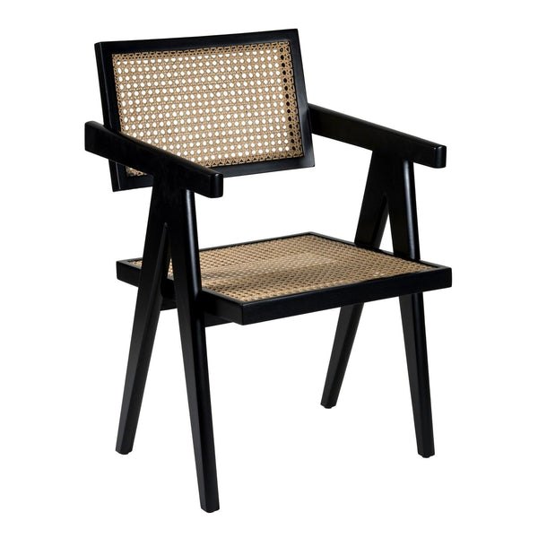 Black Cane Chair - Pierre Jeanneret designer Office & Dining Chairs in Dubai